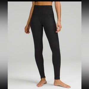 Full length ribbed leggings